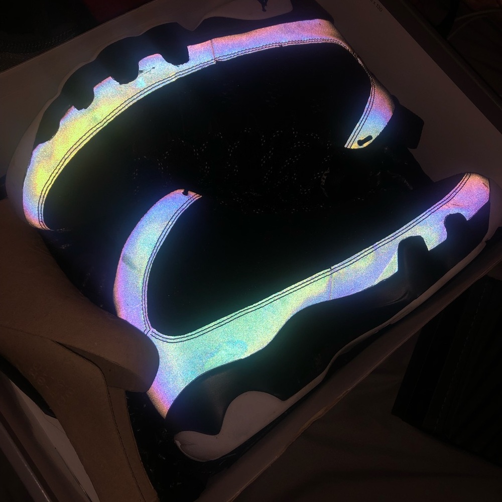 Reflective Air Jordsn 9’s.